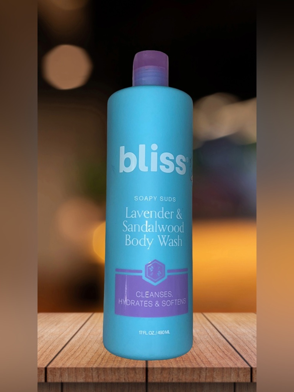 NEW! Bliss Soapy Suds Lavender & Sandalwood Body Wash 17 fl oz